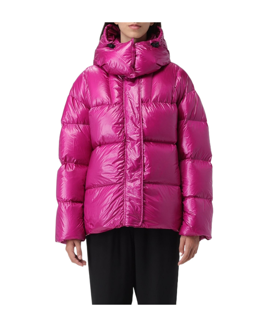Aspesi Giacca Imbottita Con Cappuccio Staccabile In Pink