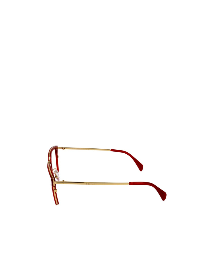 Celine Logo Flat Mirror In Red