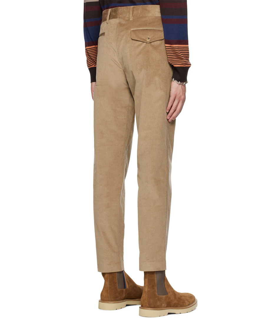 Paul Smith Gray Four-pocket Trousers In Nude