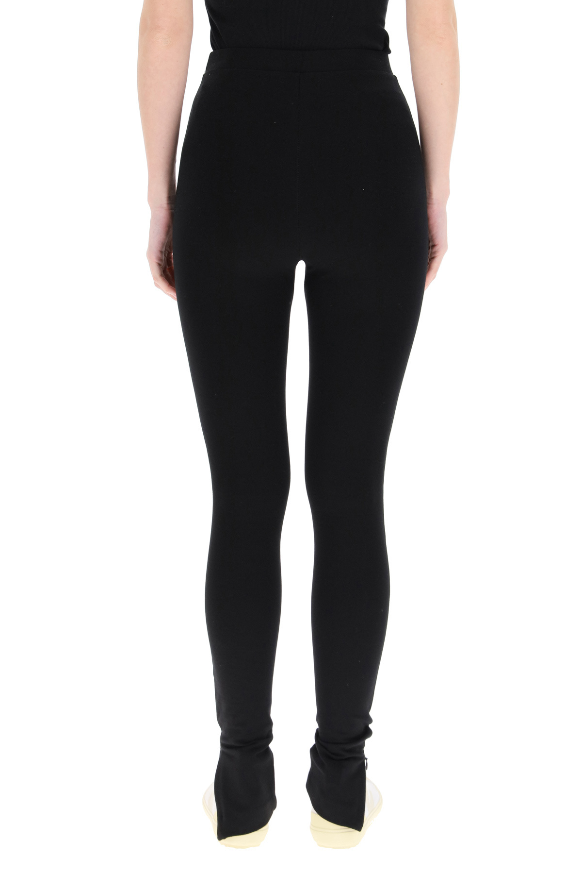Totême Toteme Leggings With Zip Cuffs In Black