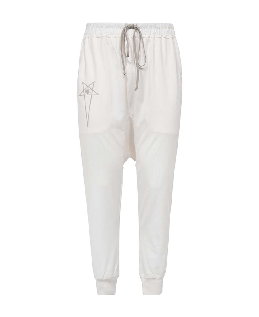 Rick Owens X Champion Edition Drawstring Trousers In White