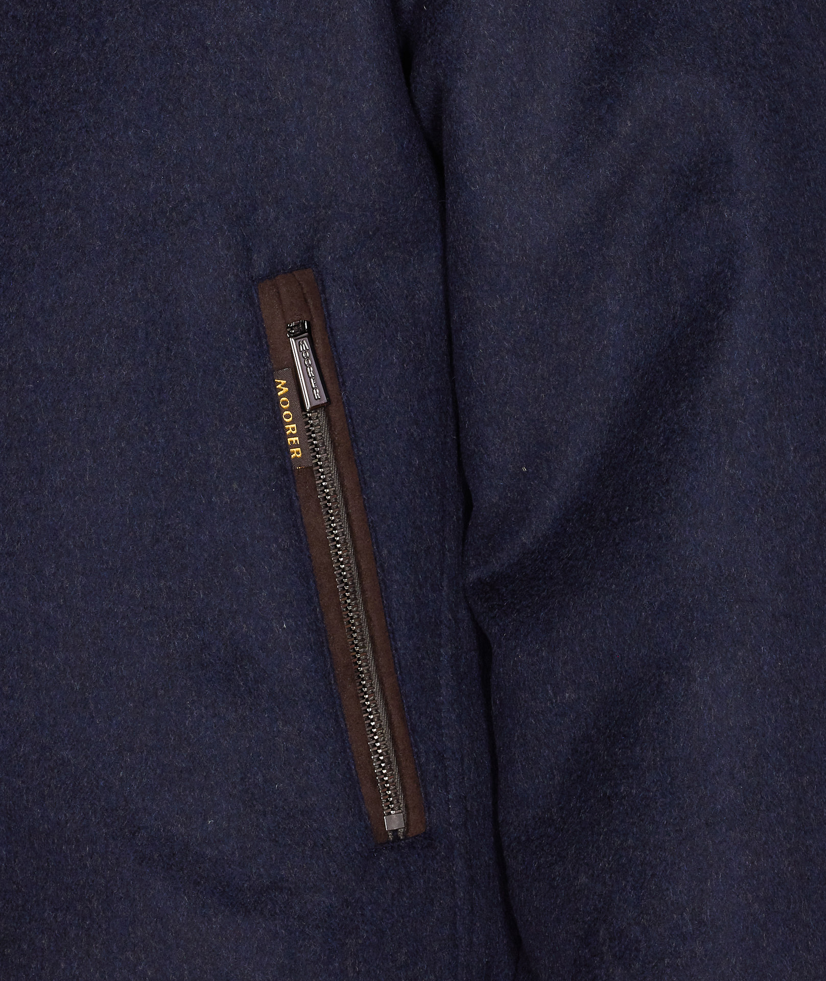 Moorer Long-sleeved Stand-collar Down Jacket In Blue