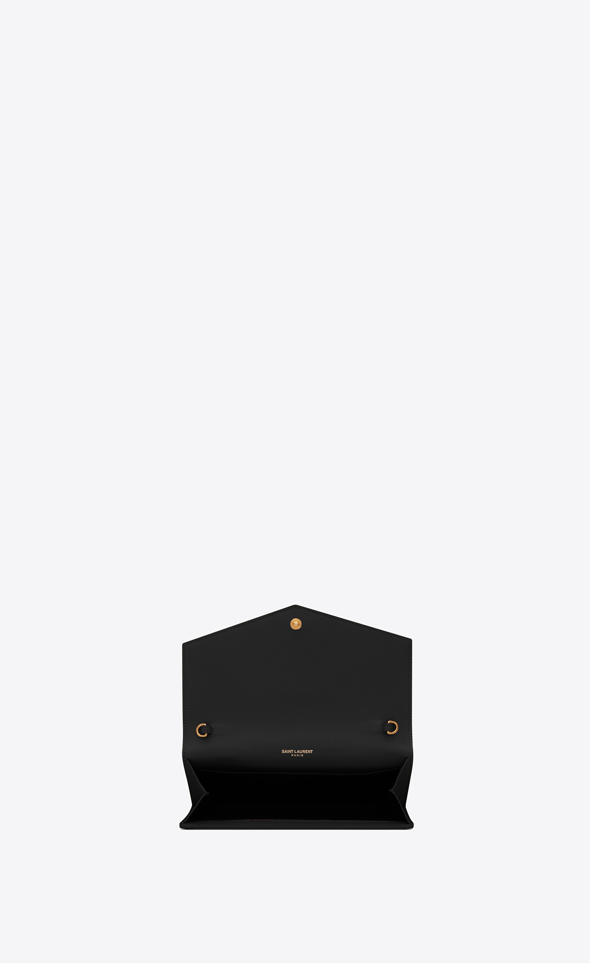 Saint Laurent Envelope Chain Crossbody Bag In Black