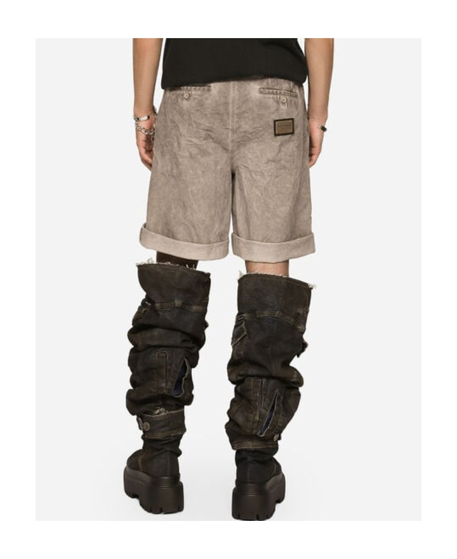 DOLCE & GABBANA DOLCE  GABBANA LOGO PLAQUE SHORTS