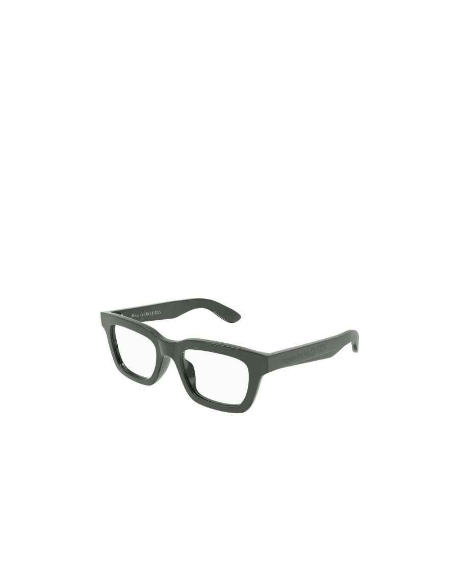 Alexander Mcqueen Eyewear Rectangle Frame Glasses In Gray