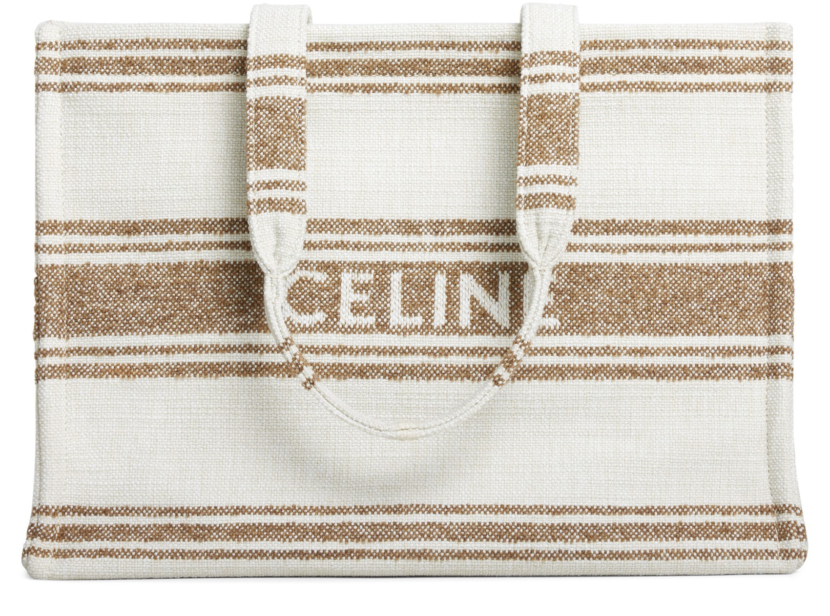 Celine Logo Handbag In White