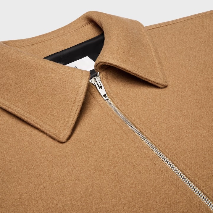 Celine Jacket In Wool Felt In Brown