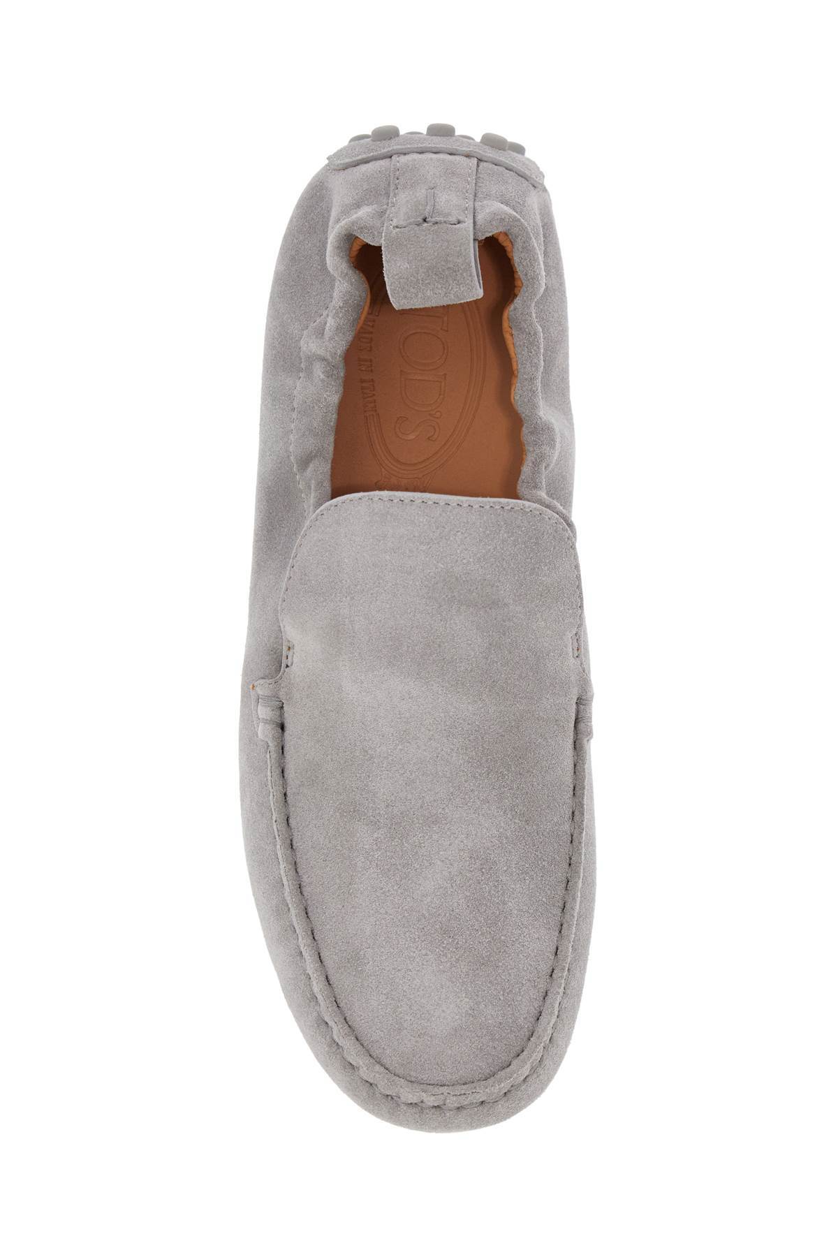 Tod's Light Gray Calfskin Women's Loafers In Gray