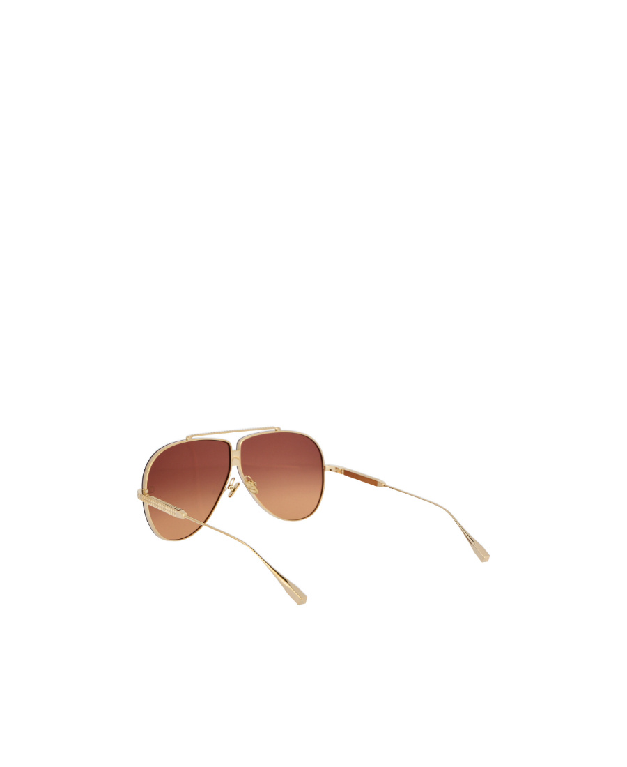Valentino Garavani Light Gol Titanium Sunglasses In Orange