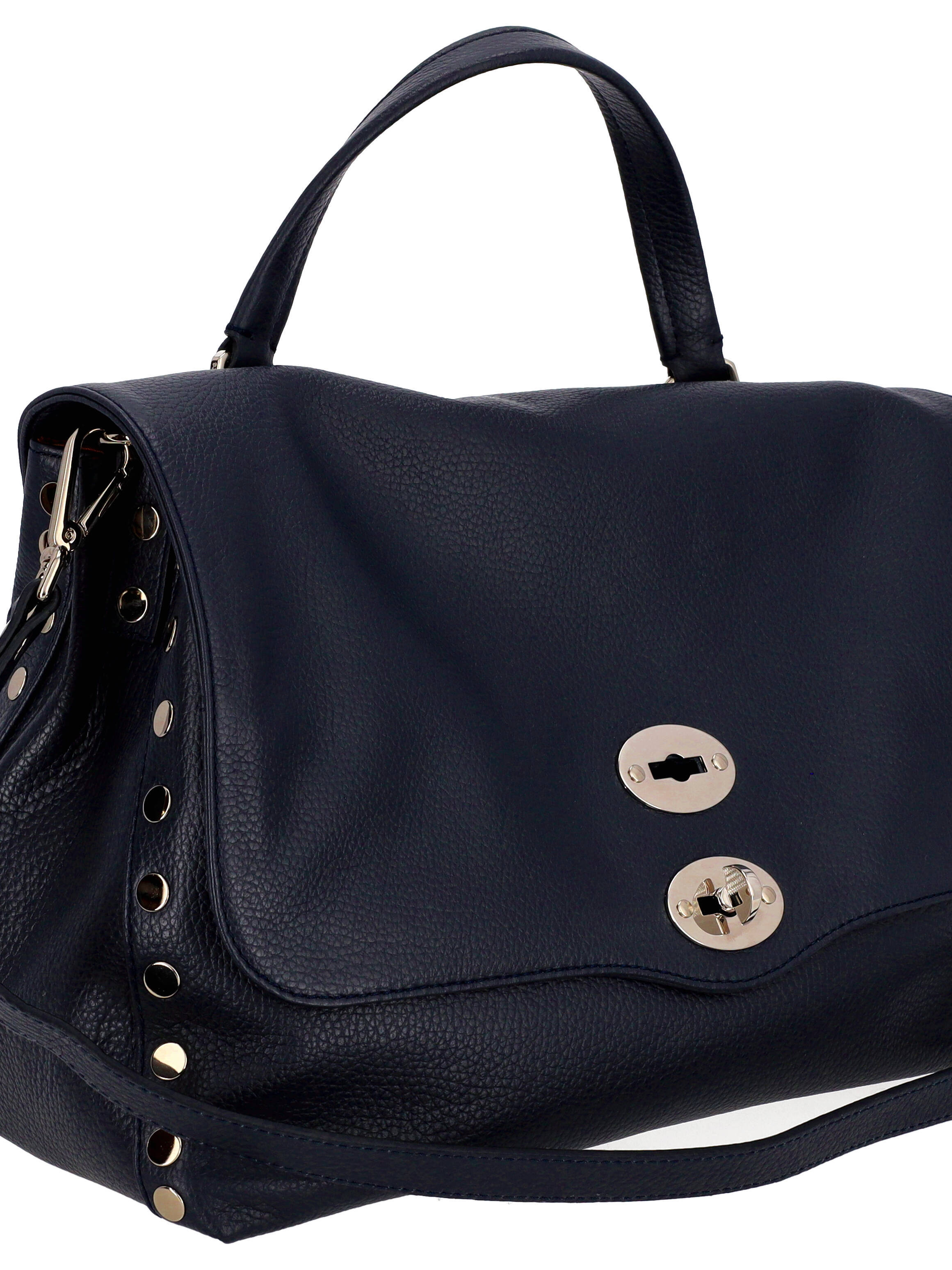 Zanellato Postina Daily Twist-lock Medium Tote Bag In Black