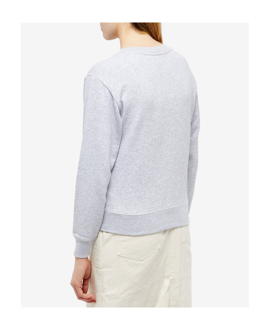 MAISON KITSUNÉ BADGE ROUND NECK SWEATER