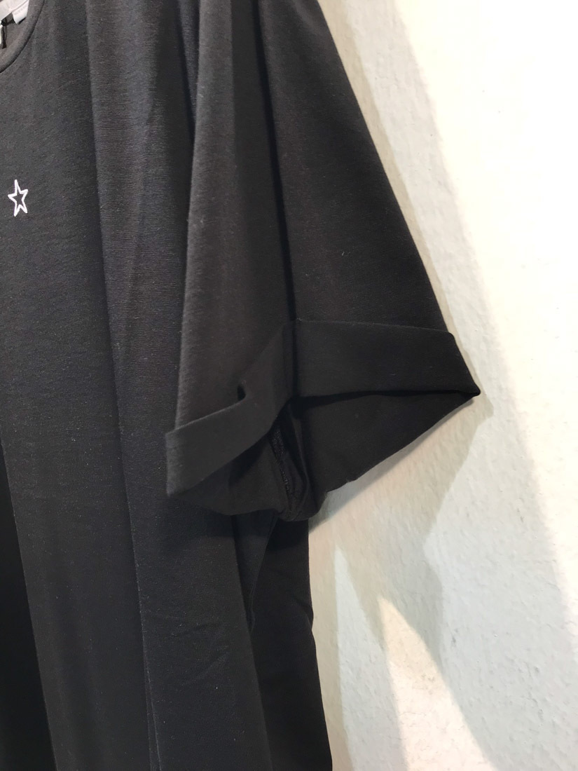 Stella Mccartney Embroidered Mini Star T-shirt In Black