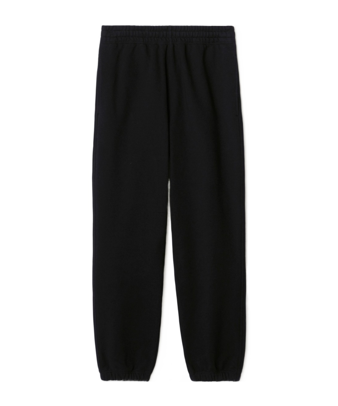 Burberry Checked Cotton Track Pants In Black