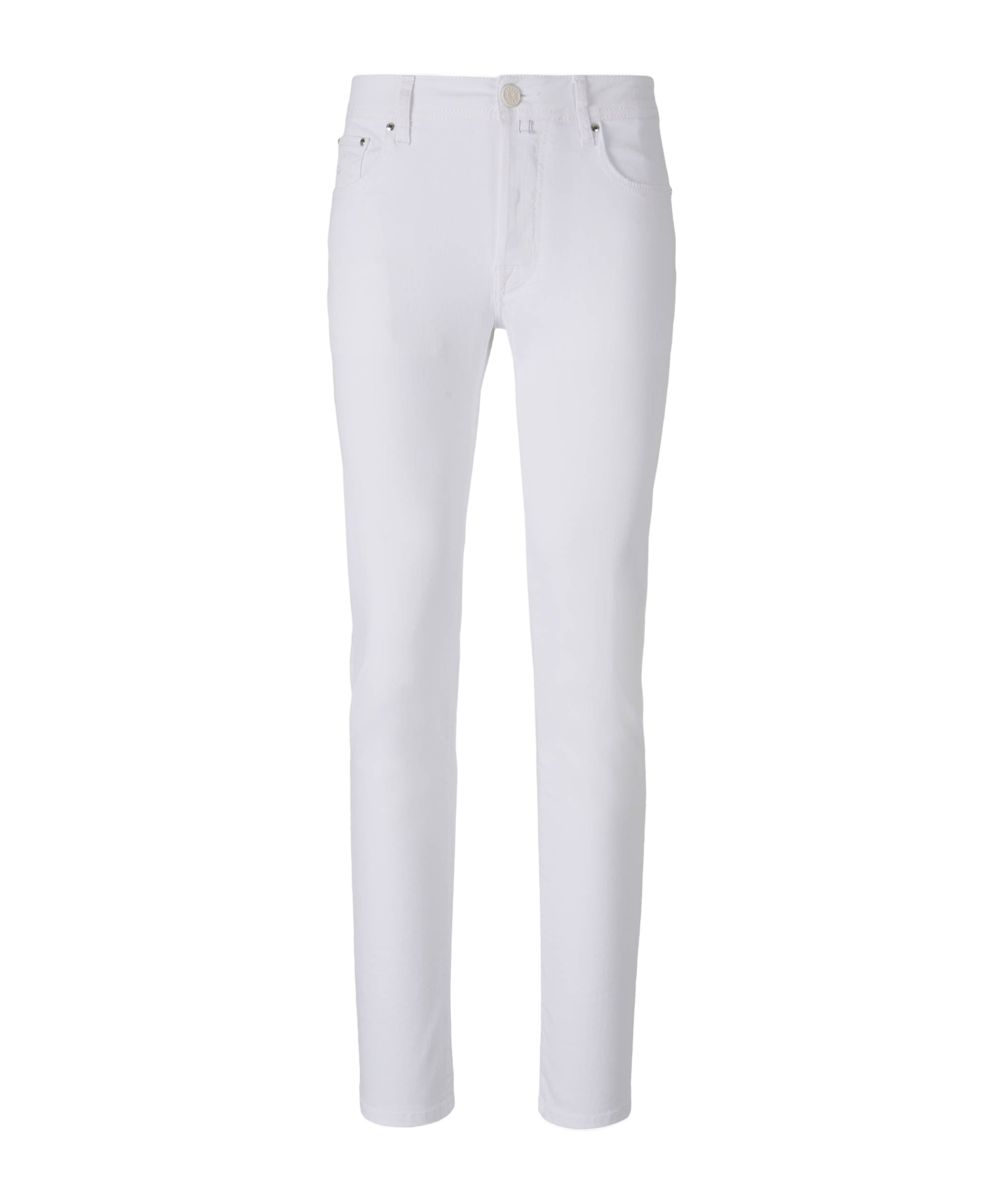 Shop Jacob Cohen Tonal Skinny Jeans In White