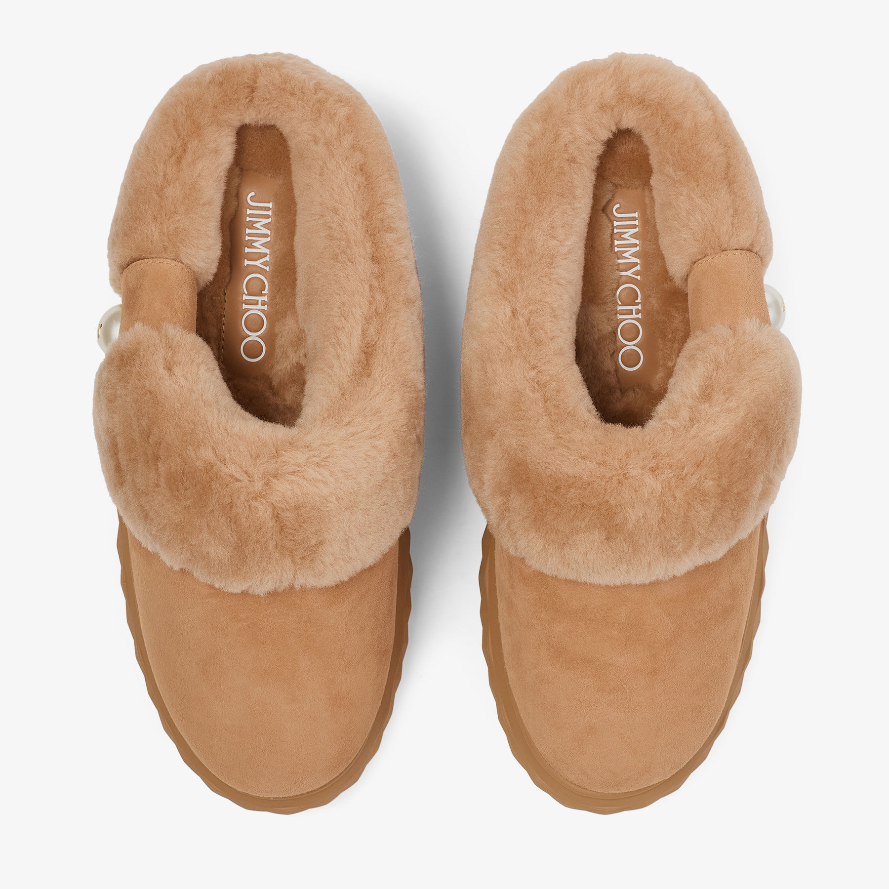 Jimmy Choo Round-toe Mules In Brown