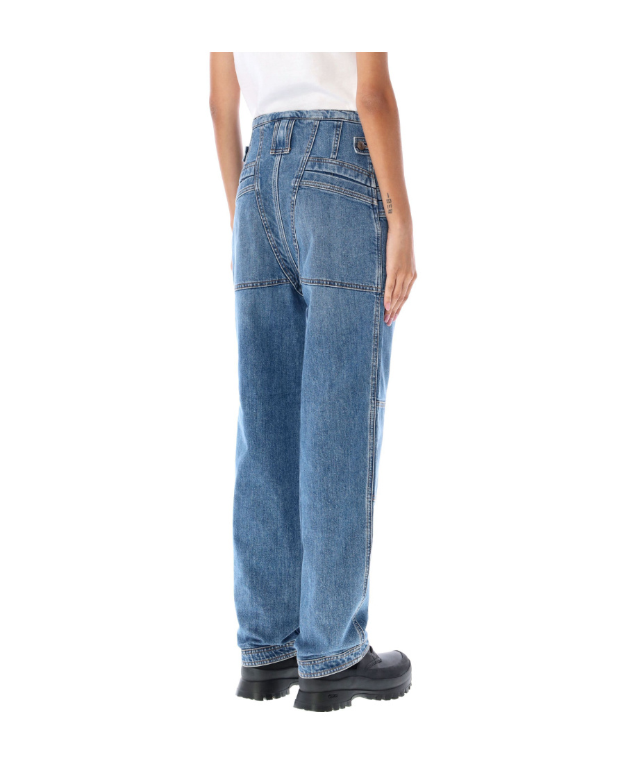 Shop Stella Mccartney Cargo Jeans In Blue