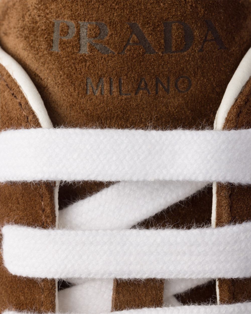 Prada Suede Sneakers In Burgundy
