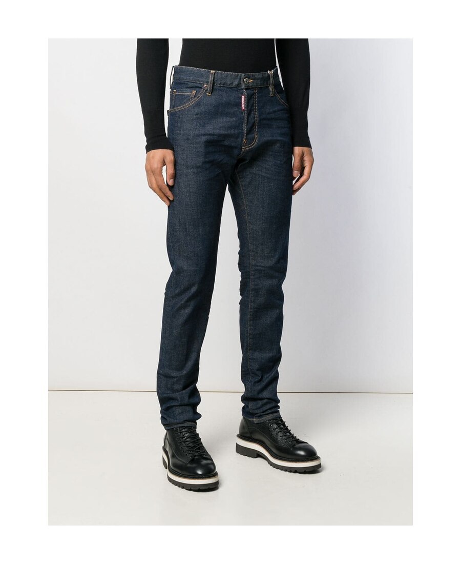 Shop Dsquared2 Straight Jeans In Black
