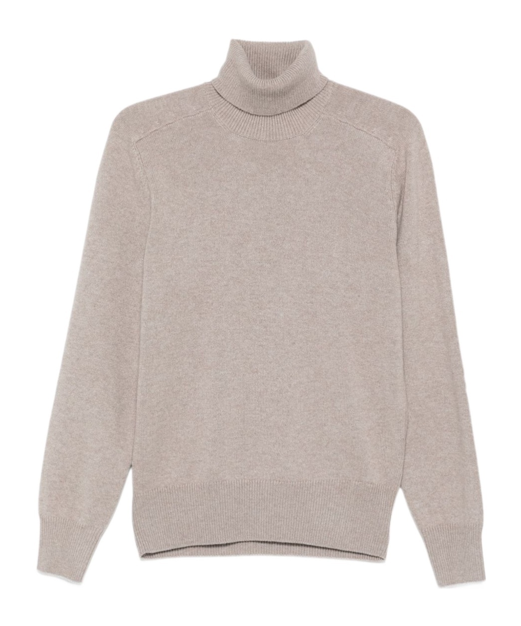 Brunello Cucinelli Turtleneck Cashmere Sweater In Neutral