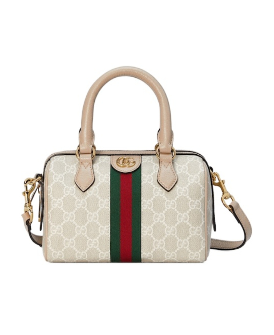 Gucci Mini Ophidia Gg Tote Bag In Nude