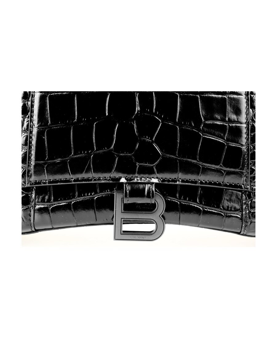 Balenciaga Medium Hourglass Handbag In Black