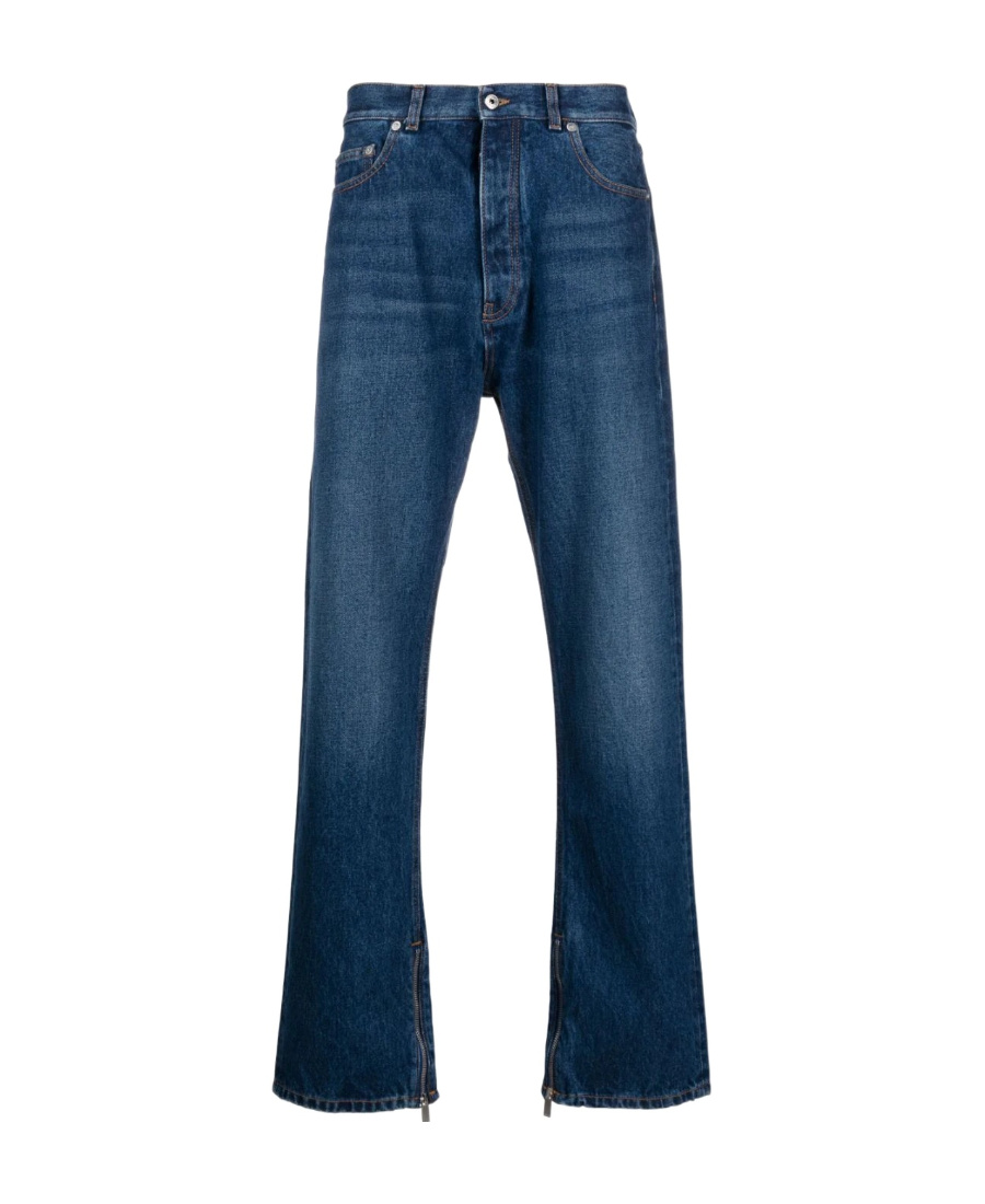 Off-white Dark Blue Dark Blue Skate Denim Jeans In Blue