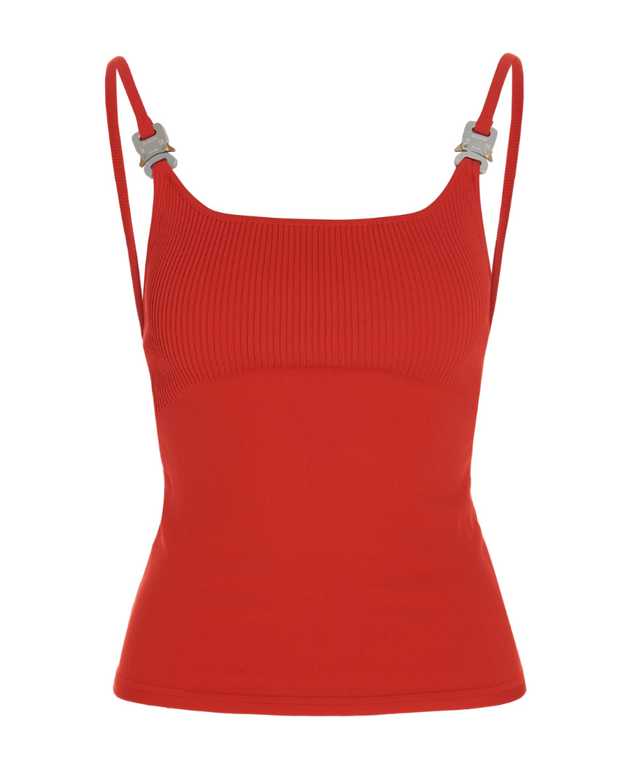 Alyx Rollercoaster Buckle-detail Camisole In Red