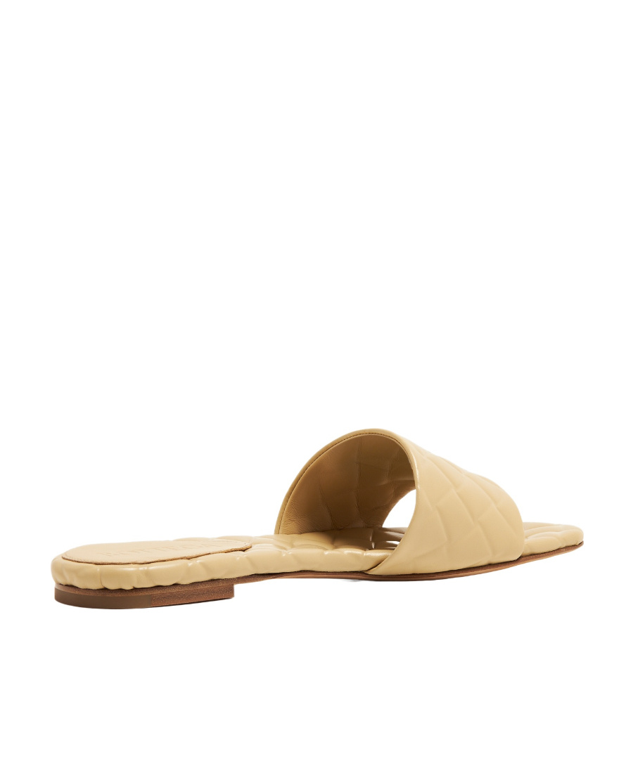 Bottega Veneta Amy Flat Mules In Nude
