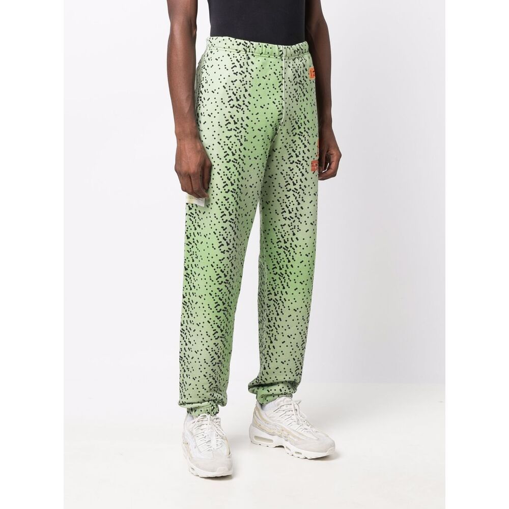 Heron Preston Printed Sweatpants In Green