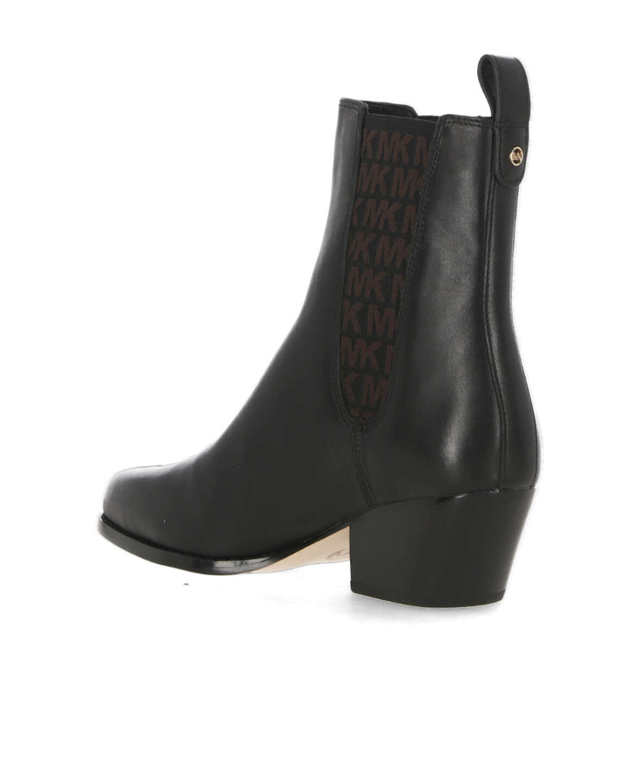 Michael Michael Kors Kinlee 50mm Leather Ankle Boots In Black