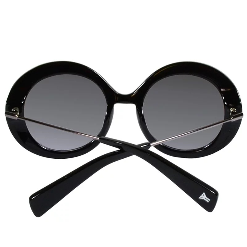 Yohji Yamamoto Round Sunglasses In Gray
