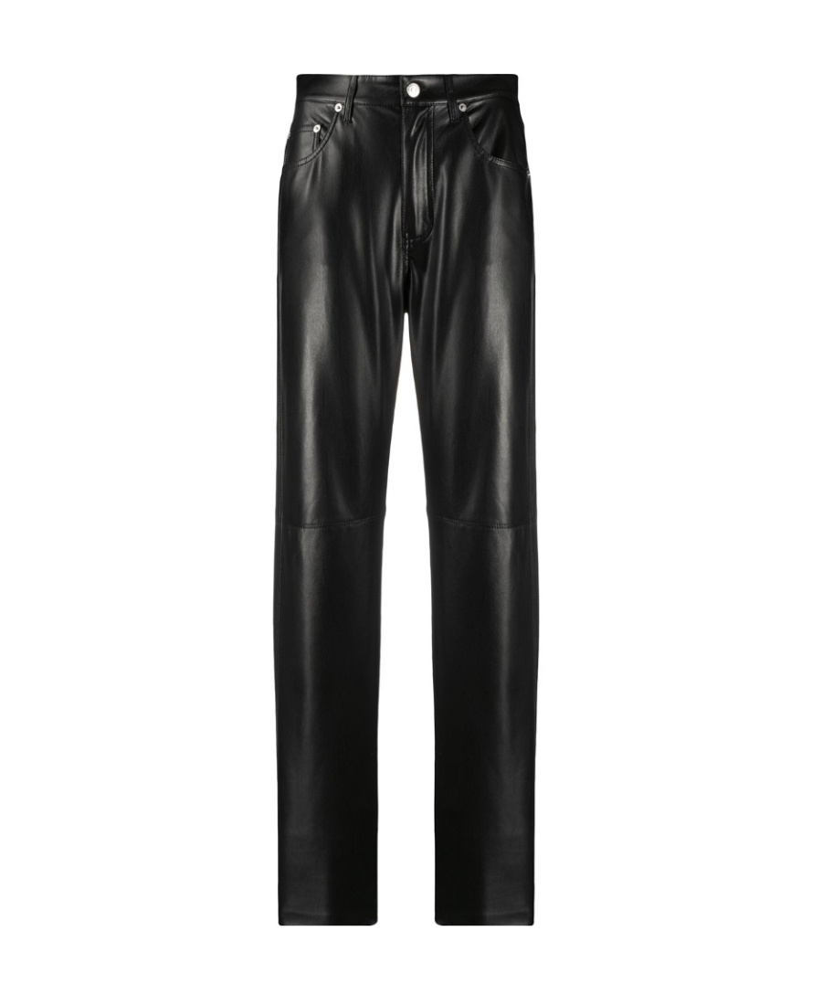 Nanushka Cropped Flared Trousers In Black