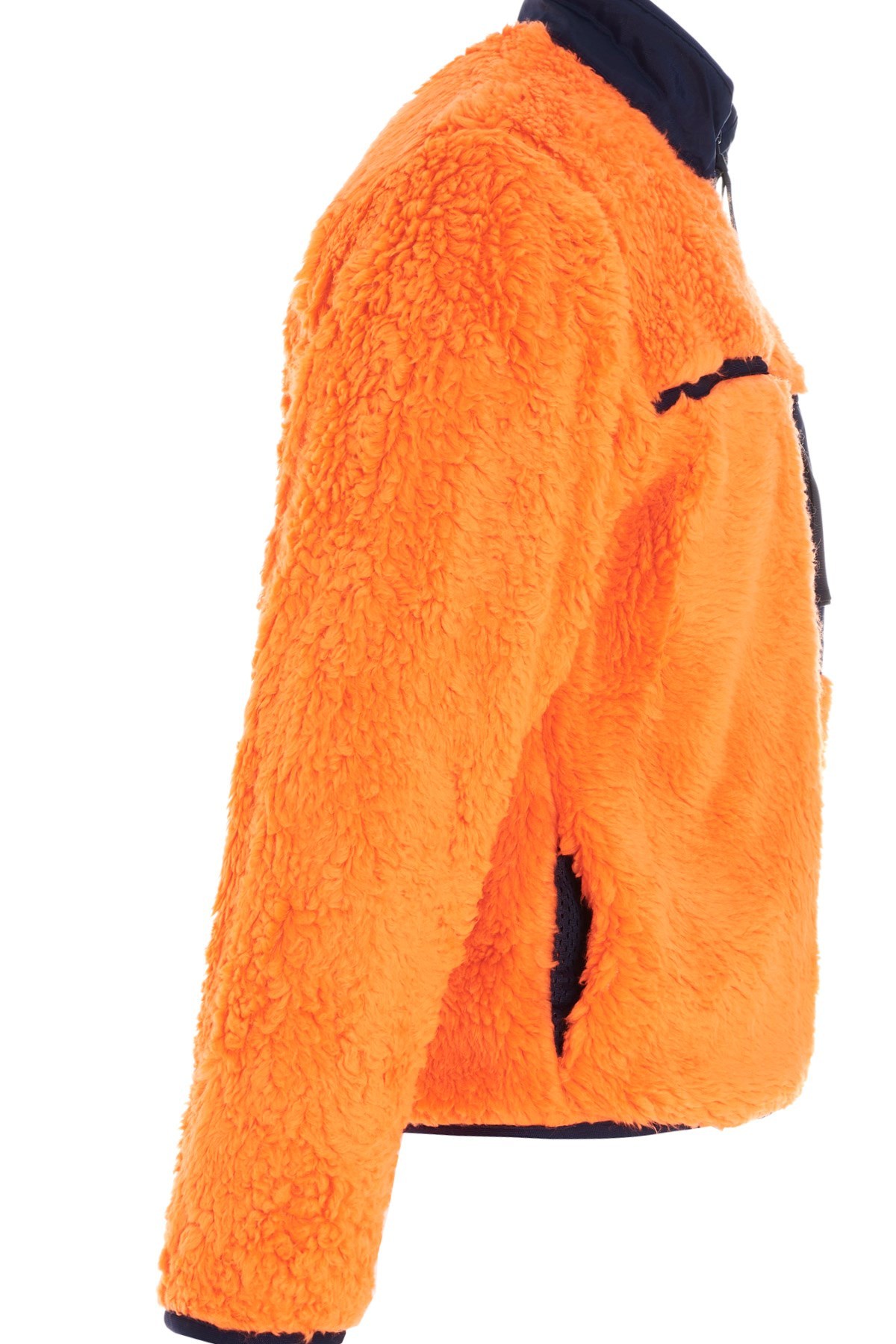 Ambush Zip-up Fleece Sweatshirt In Orange
