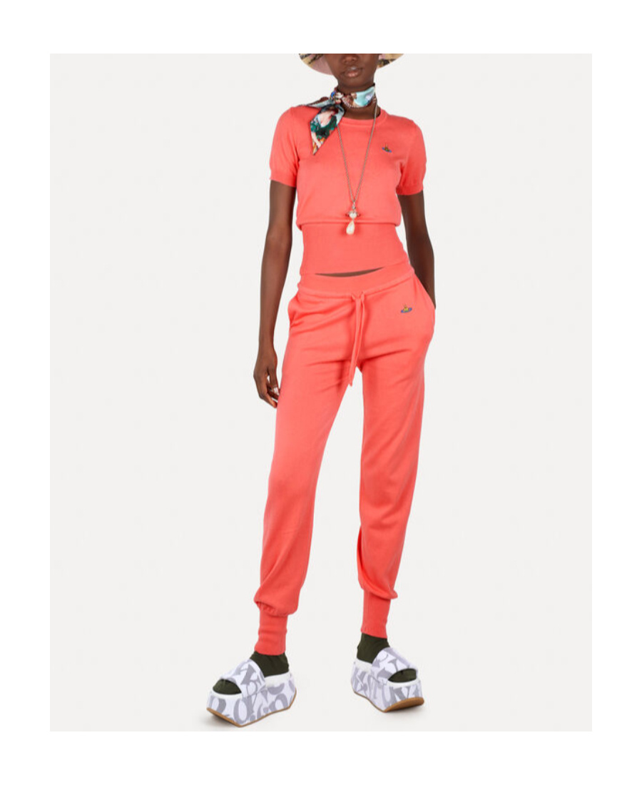 Vivienne Westwood Orb Embroidered Knitted Top In Pink