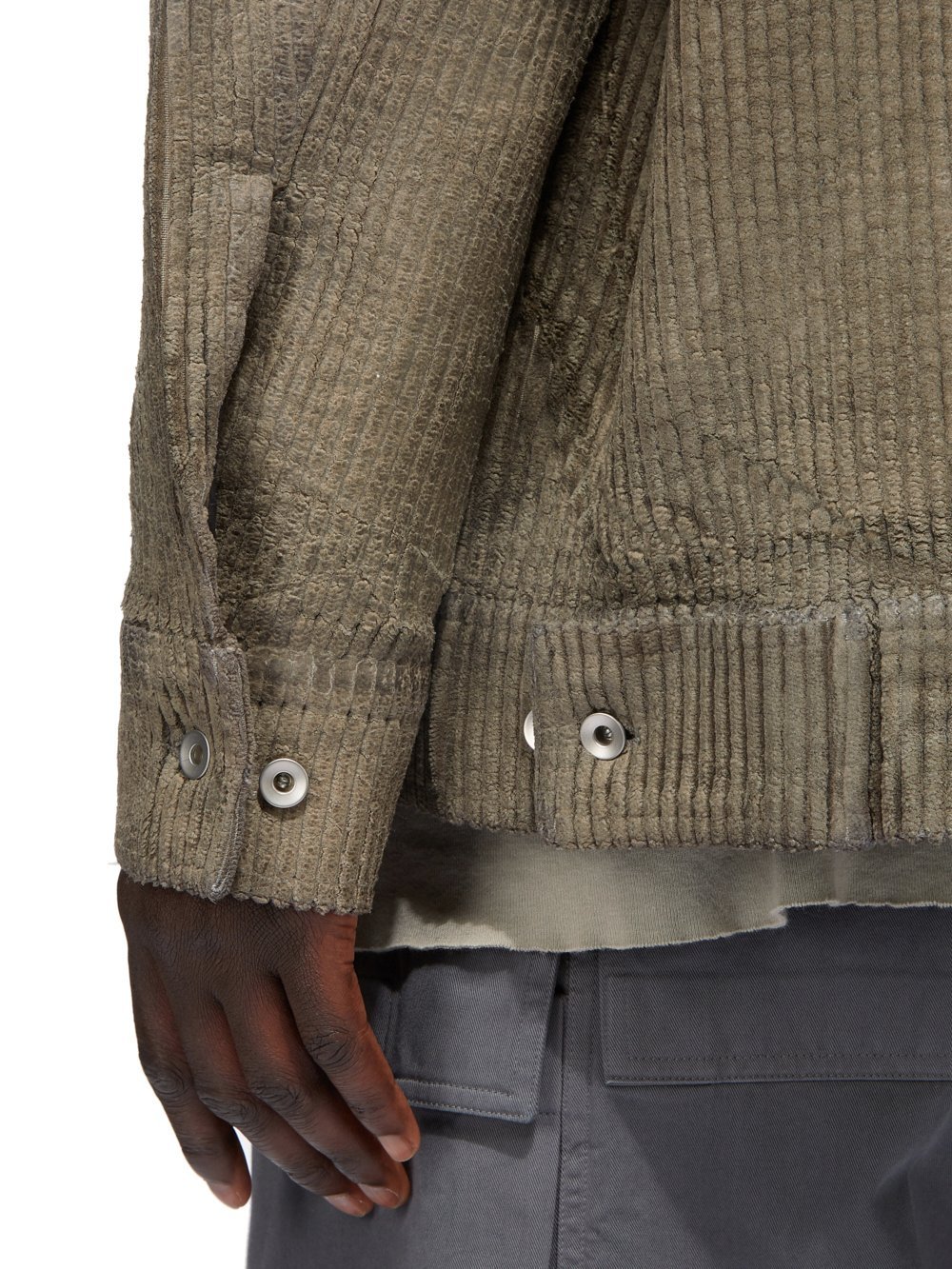 Rick Owens Drkshdw Jumbo Worker Jacket In Green