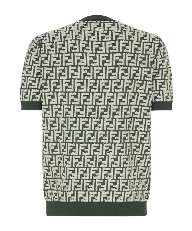 Fendi Ff-motif Knitted Jumper In Black
