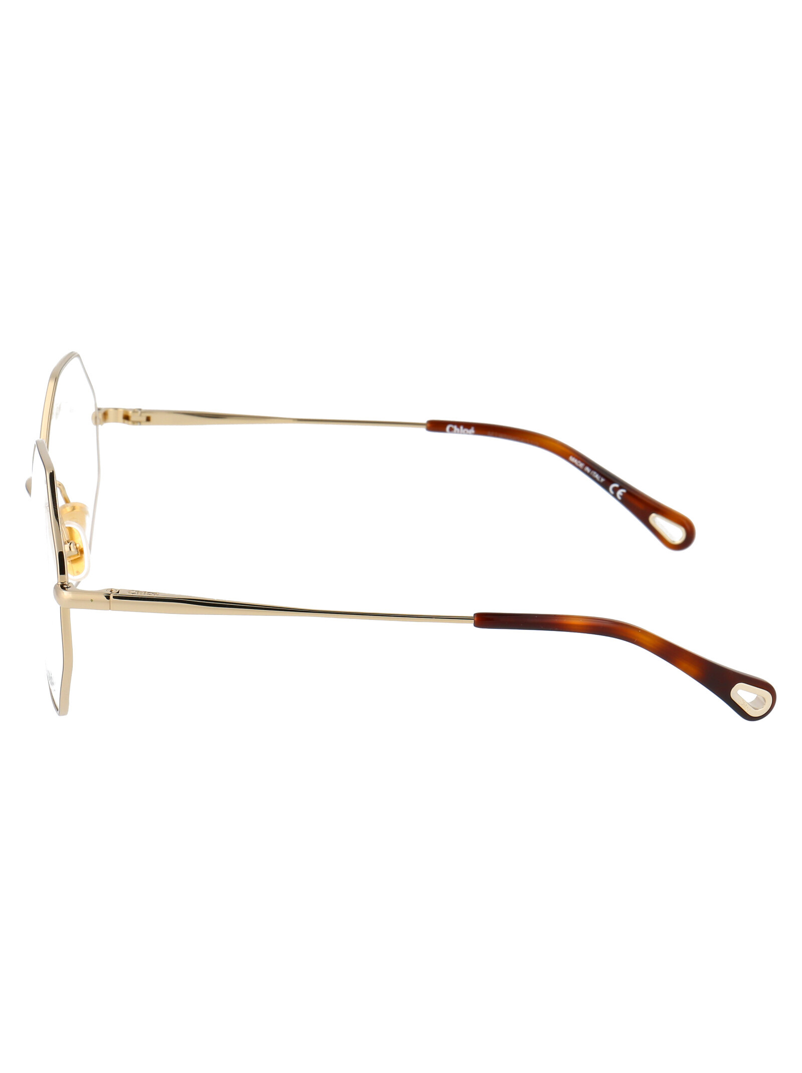 Chloé Hexagonal Frame Glasses In White