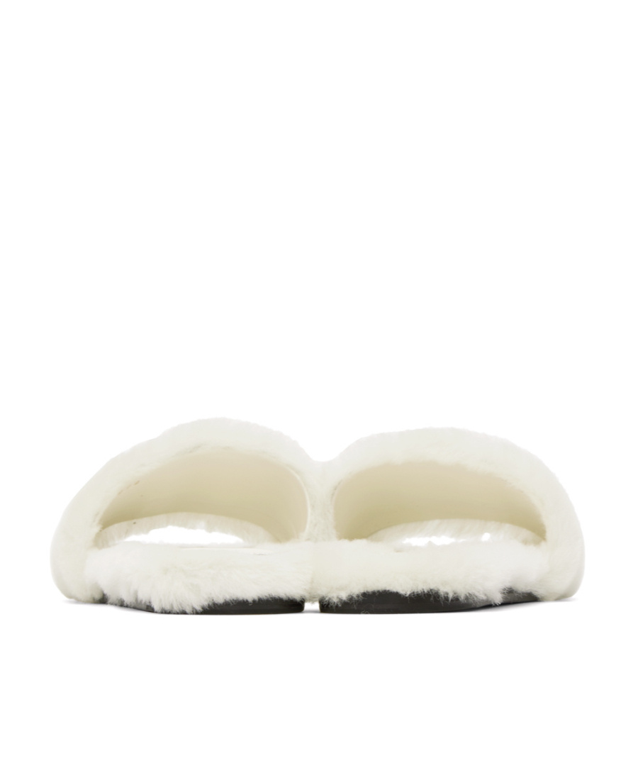 Givenchy Off-white Shearling 4g Mules In White