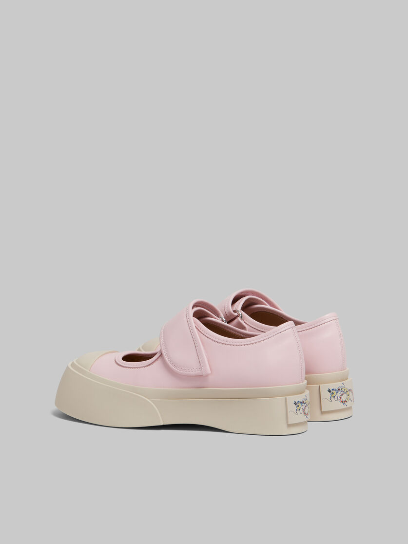 Marni Pink Pablo Mary Jane Ballerina Flats In Nude