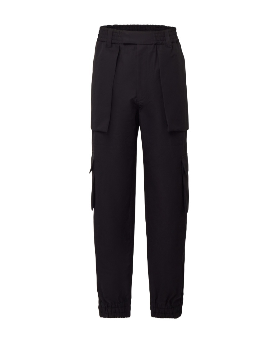 Alexander Mcqueen Cotton Cargo Trousers In Black