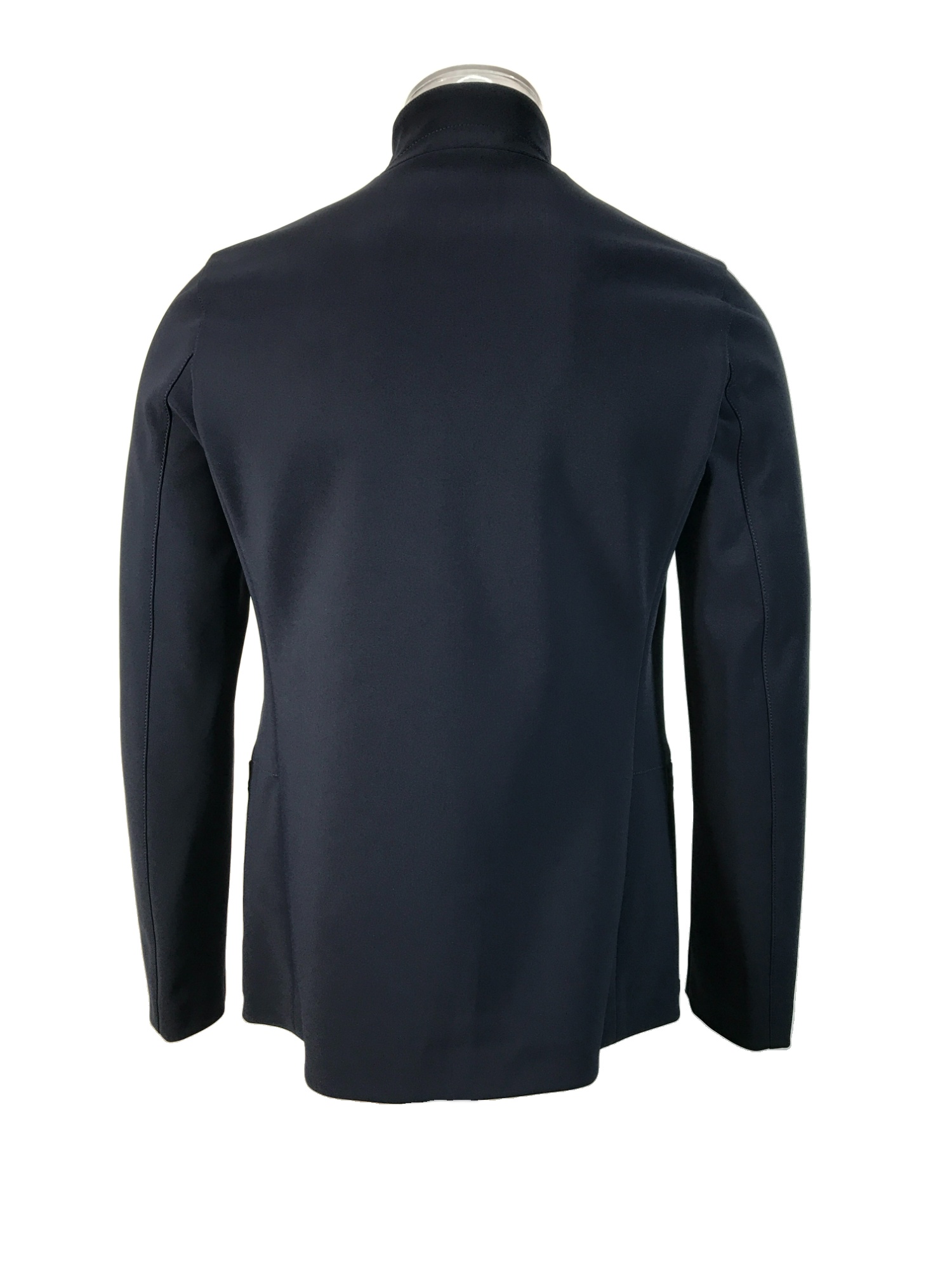 Armani Collezioni Long-sleeved Casual Jacket In Black