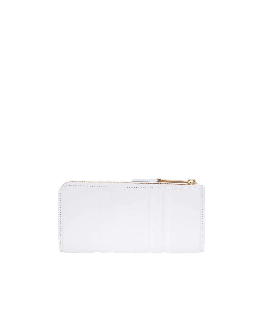 Ferragamo Logo Wallet In White