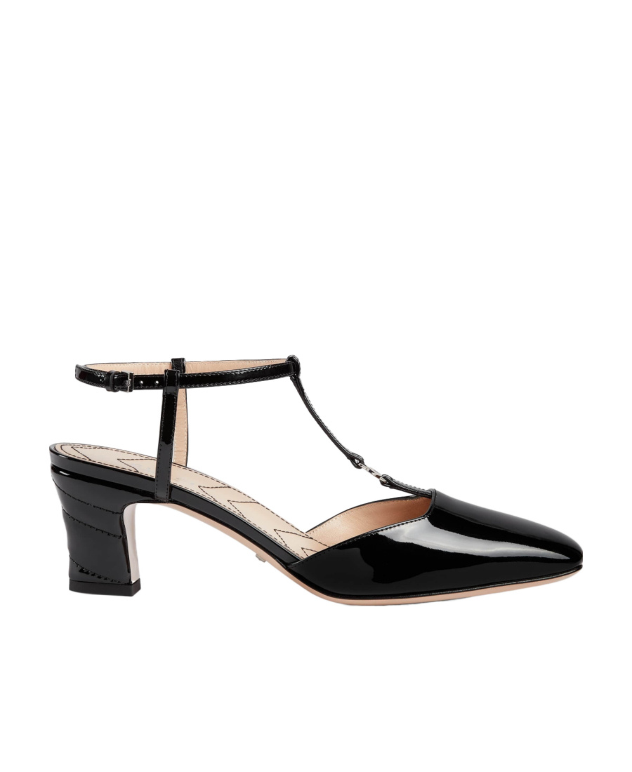Gucci Double G Slingback Pumps In Black