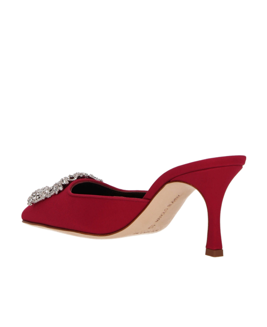 Manolo Blahnik Logo High Heels In Red