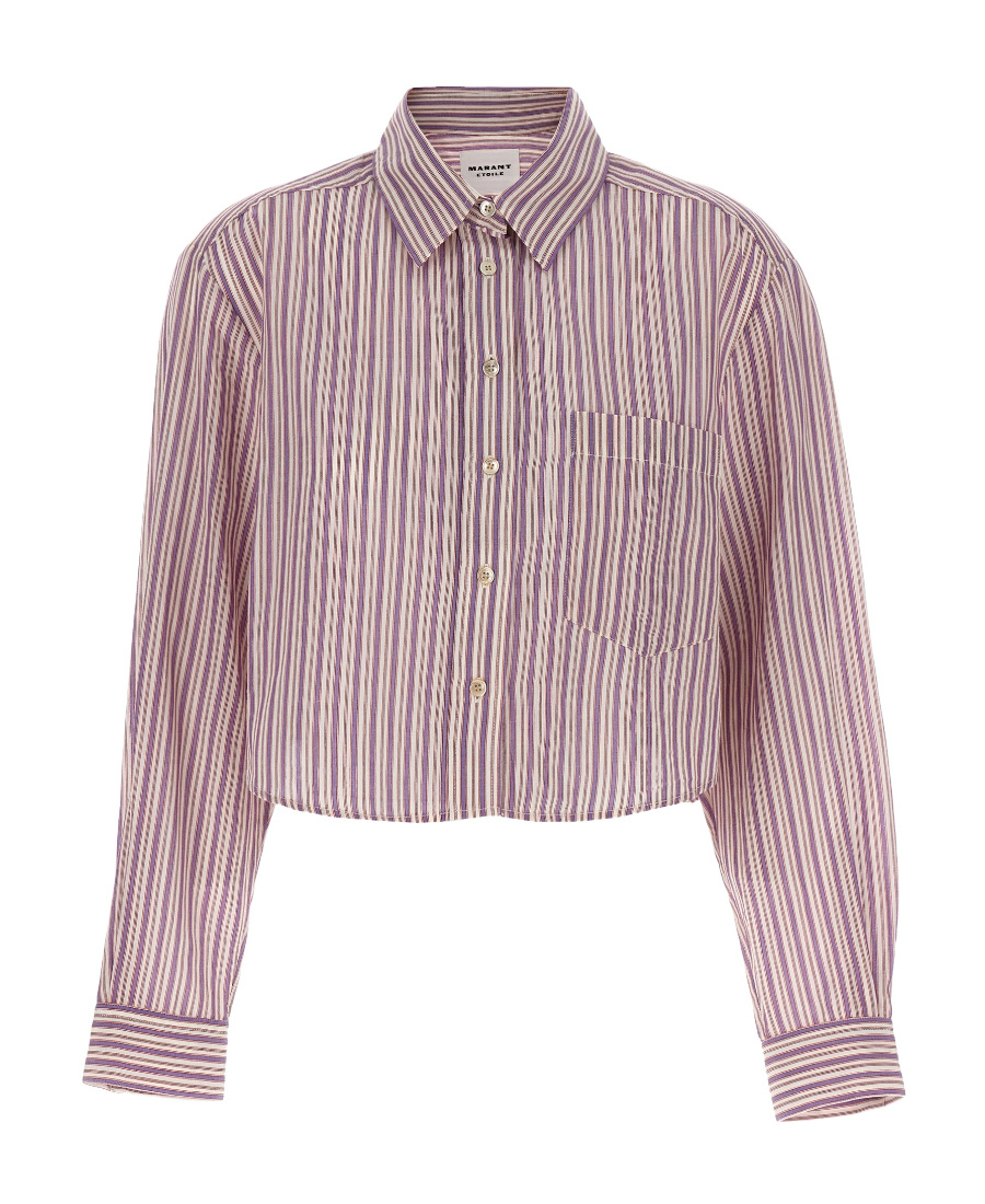 Isabel Marant Étoile Eliora Cropped Shirt In Nude