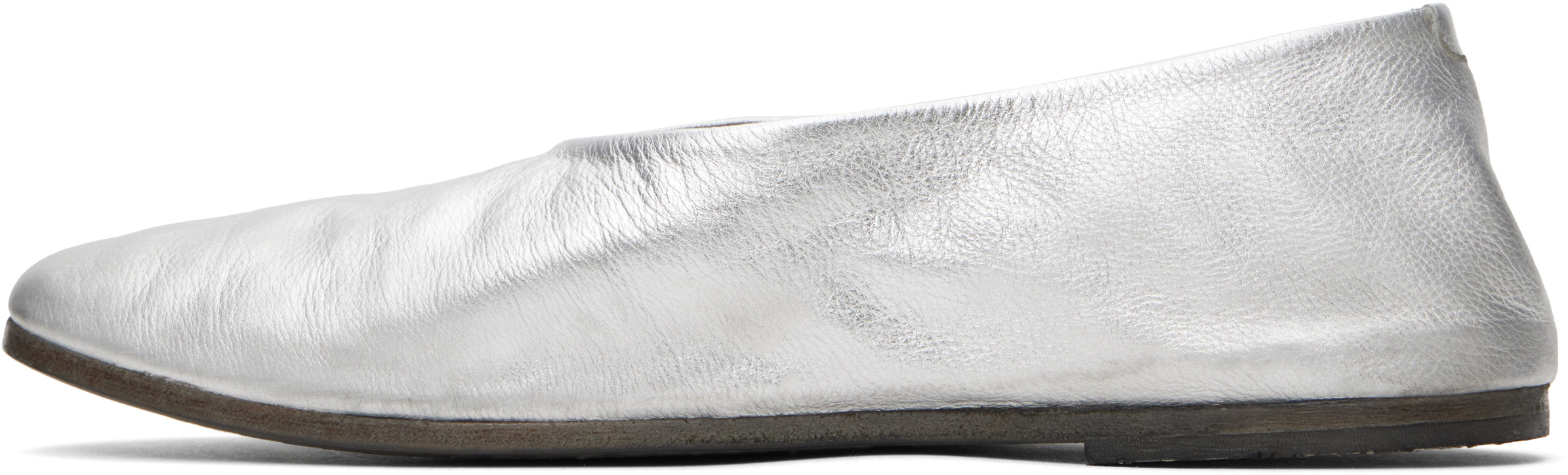 Marsèll Silver Coltellaccio Ballerina Flats In Multi