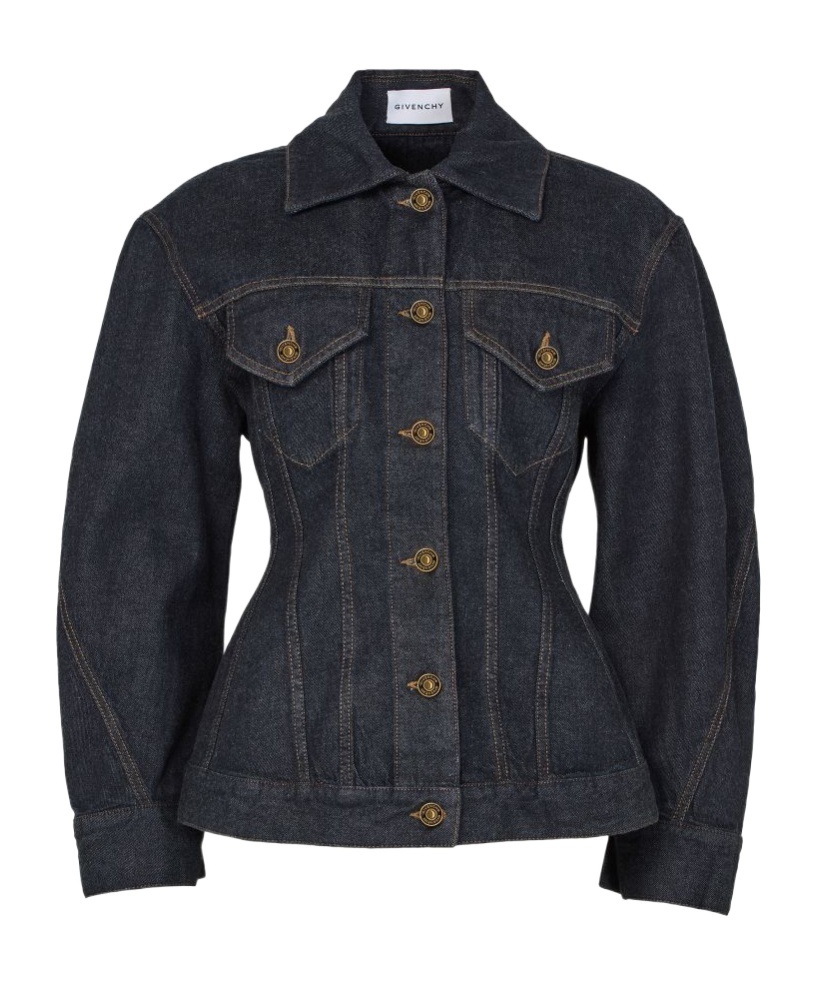 Givenchy Collared Long-sleeved Casual Jacket In Black