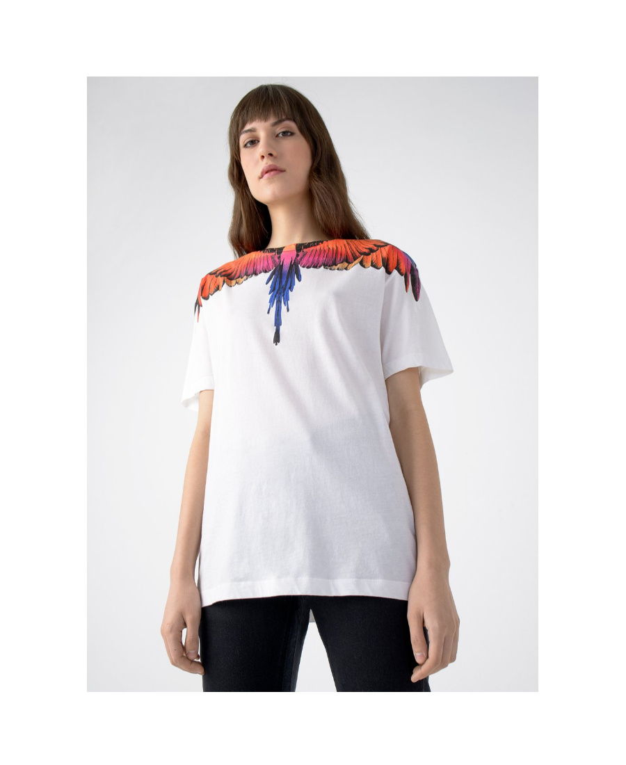 Marcelo Burlon County Of Milan Wing Printed T-shirt In White