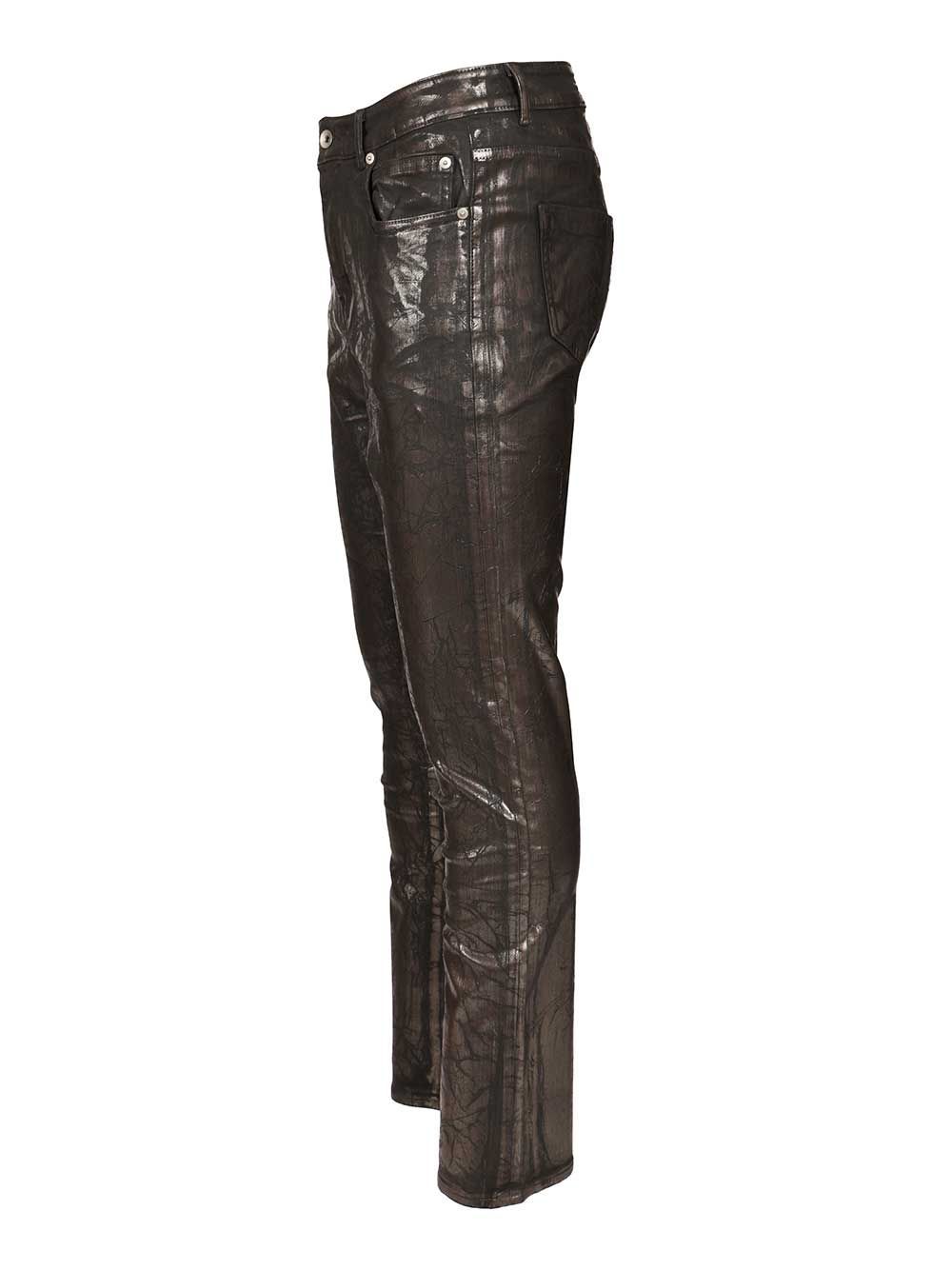 Rick Owens Drkshdw Detroit Cut Slim Fit Jeans In Brown