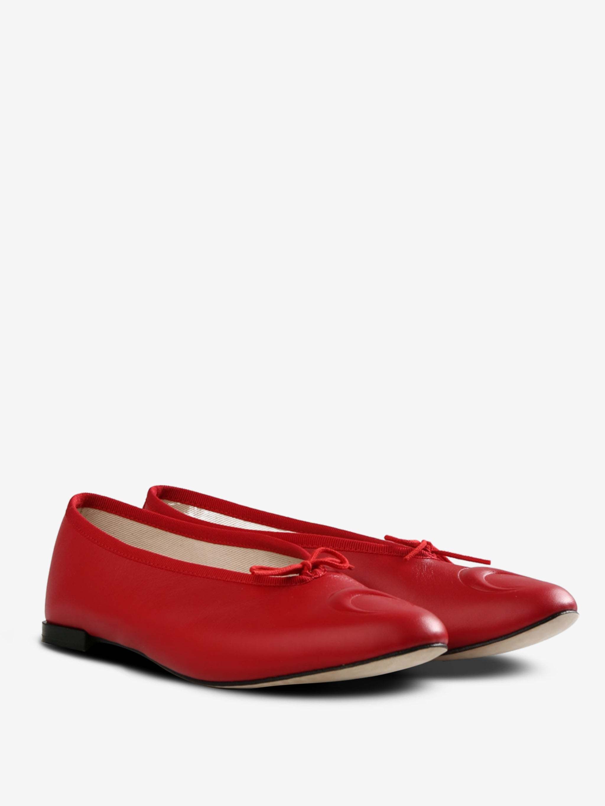 Marine Serre Red Repetto Edition Lilouh Soft Nappa Ballerina Flats